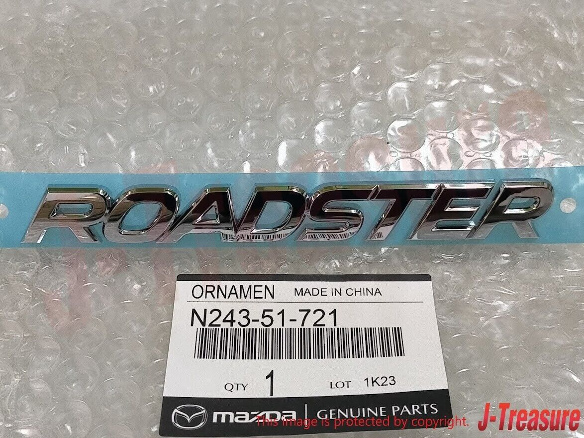 MAZDA ROADSTAR MX-5 MIATA ND5RC Genuine Rear Emblem Decal Badge "ROADSTAR" OEM