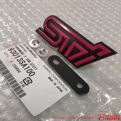 SUBARU FORESTER SG9 2004-2008 Genuine Front Emblem ・ｽhSTI・ｽh 93013SA100 OEM JDM