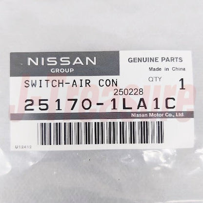 NISSAN PATHFINDER R52 13-14 Genuine Air Conditioner Switch Assy 25170-1LA1C OEM