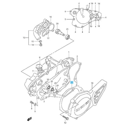 SUZUKI RM85 '02-09 2012 '15-23 Genuine Magneto Cover Gasket 11483-03B00 OEM
