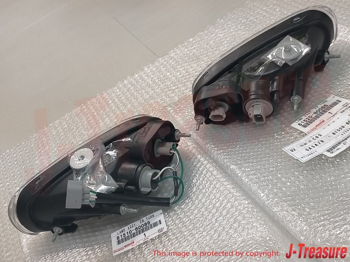 TOYOTA SUPRA JZA80 MK4 96-98 Genuine Front Turn Signal Lamp Light RH LH Set OEM