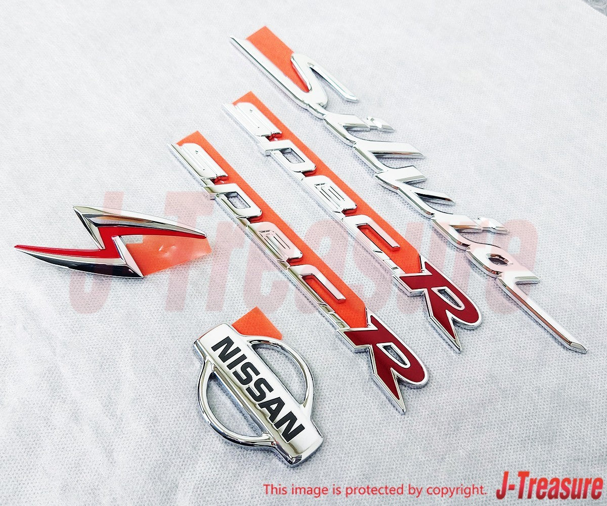 NISSAN SILVIA S15 Genuine Front & Side & Rear Emblem Badge Set of 5 OEM