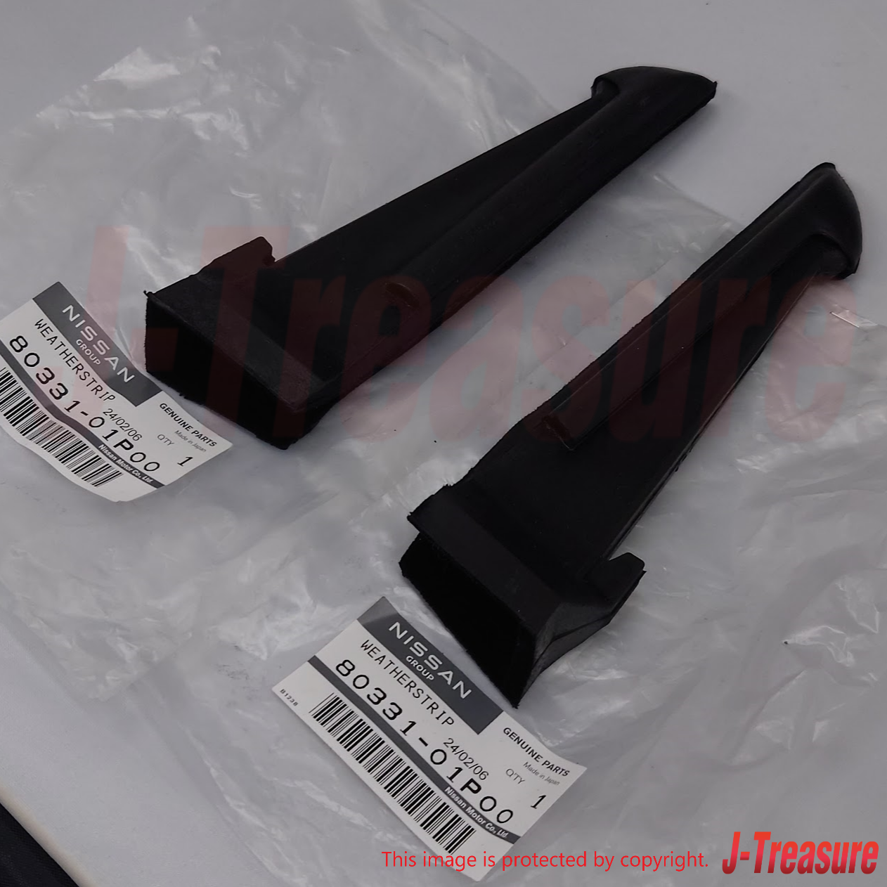 NISSAN 300ZX Z31 84-89 Genuine Front Door Corner Rubber RH LH 80331-01P00 x2 Set