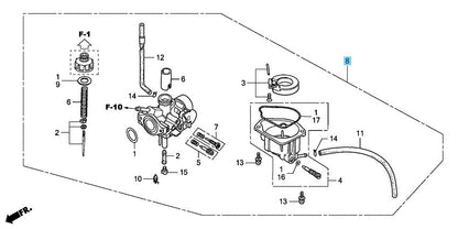 HONDA XR50R 2000-2003 Genuine Carburetor 16100-GEL-702 OEM