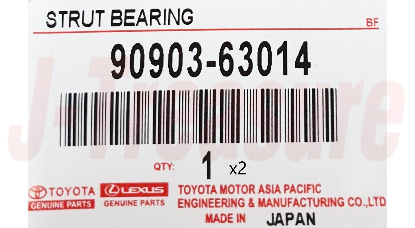 TOYOTA HIGHLANDER 01-13 GSU40 Genuine Front Suspension Support Bearing RL x2 set