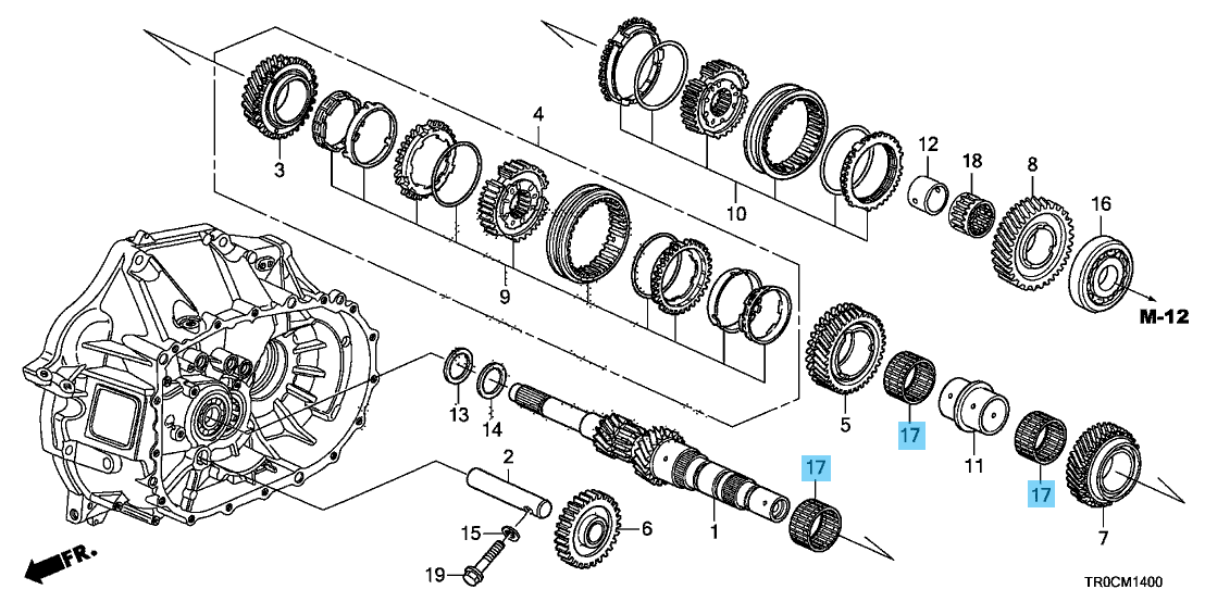 HONDA CIVIC TypeR FD2 07-10 Genuine Bearing Needle 39x44x24 91102-RZF-006 x3 Set