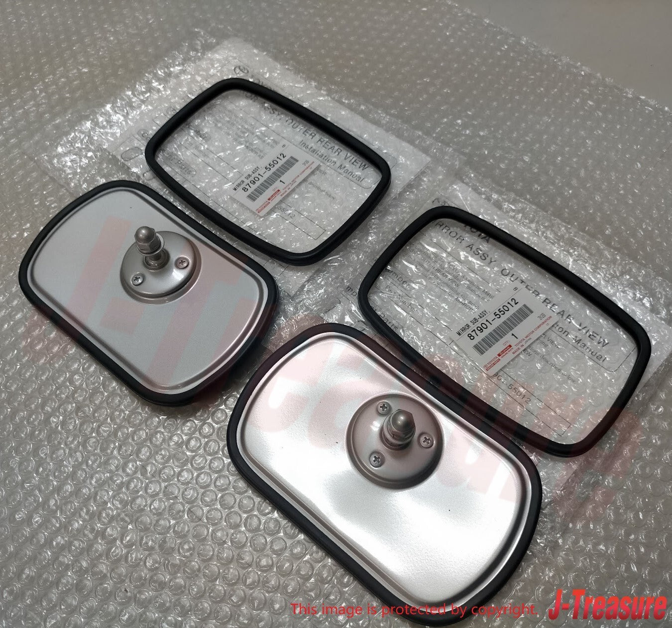 TOYOTA LAND CRUISER BJ40 FJ40 HJ45 Genuine Convex Mirror x2 Set 87901-55012 OEM