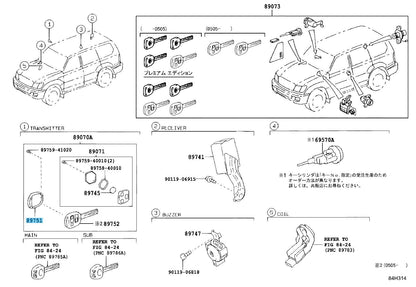 TOYOTA PROGRES JCG1# Genuine Transmitter Housing Cover 89751-51011 OEM