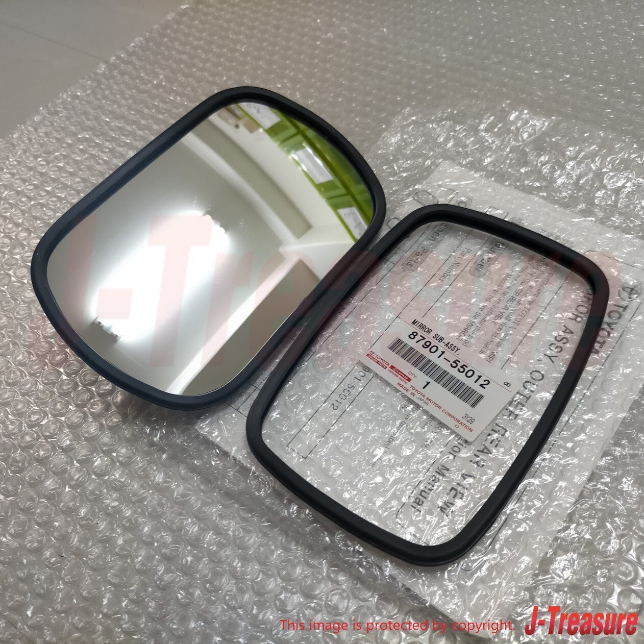 TOYOTA LAND CRUISER BJ40 FJ40 HJ45 Genuine Convex Mirror x2 Set 87901-55012 OEM
