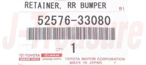 TOYOTA CAMRY GSV40 07-11 Genuine Rear Bumper Side Retainer LH 52576-33080 OEM