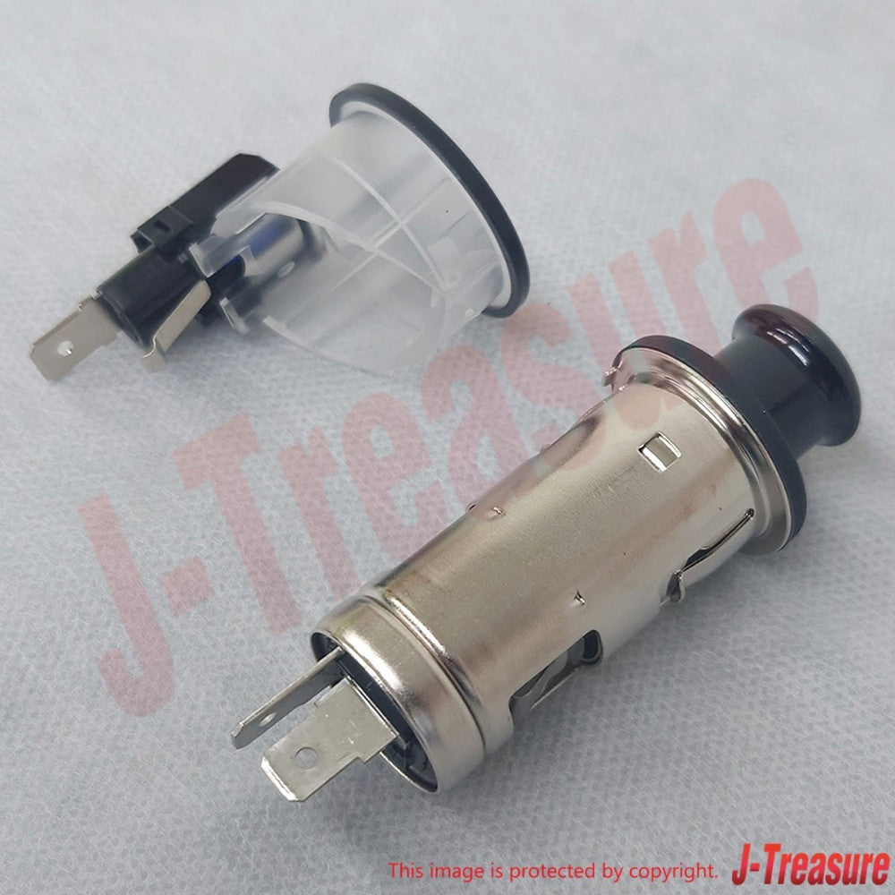 NISSAN SKYLINE GT-R BNR34 Genuine Cigarette Lighter Complete & Ring Set OEM