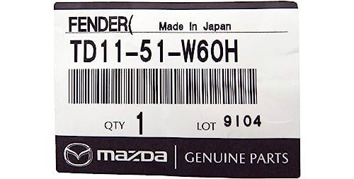 MAZDA CX-9 TB 07-15 Genuine R繝ｻ謦ｰ・ｽ・ｵ繝ｻ謦ｰ・ｽ・ｰr Left S繝ｻ鬘鯉ｽｬﾂ繝ｻ謦ｰ・ｽ・ｵ F繝ｻ謦ｰ・ｽ・ｵnd繝ｻ謦ｰ・ｽ・ｵr M繝ｻ謦ｰ・ｽ・ｾuld繝ｻ螟ｧ・｢・ｨg TD11-51-W60H OEM