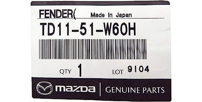MAZDA CX-9 TB 07-15 Genuine R繝ｻ謦ｰ・ｽ・ｵ繝ｻ謦ｰ・ｽ・ｰr Left S繝ｻ鬘鯉ｽｬﾂ繝ｻ謦ｰ・ｽ・ｵ F繝ｻ謦ｰ・ｽ・ｵnd繝ｻ謦ｰ・ｽ・ｵr M繝ｻ謦ｰ・ｽ・ｾuld繝ｻ螟ｧ・｢・ｨg TD11-51-W60H OEM