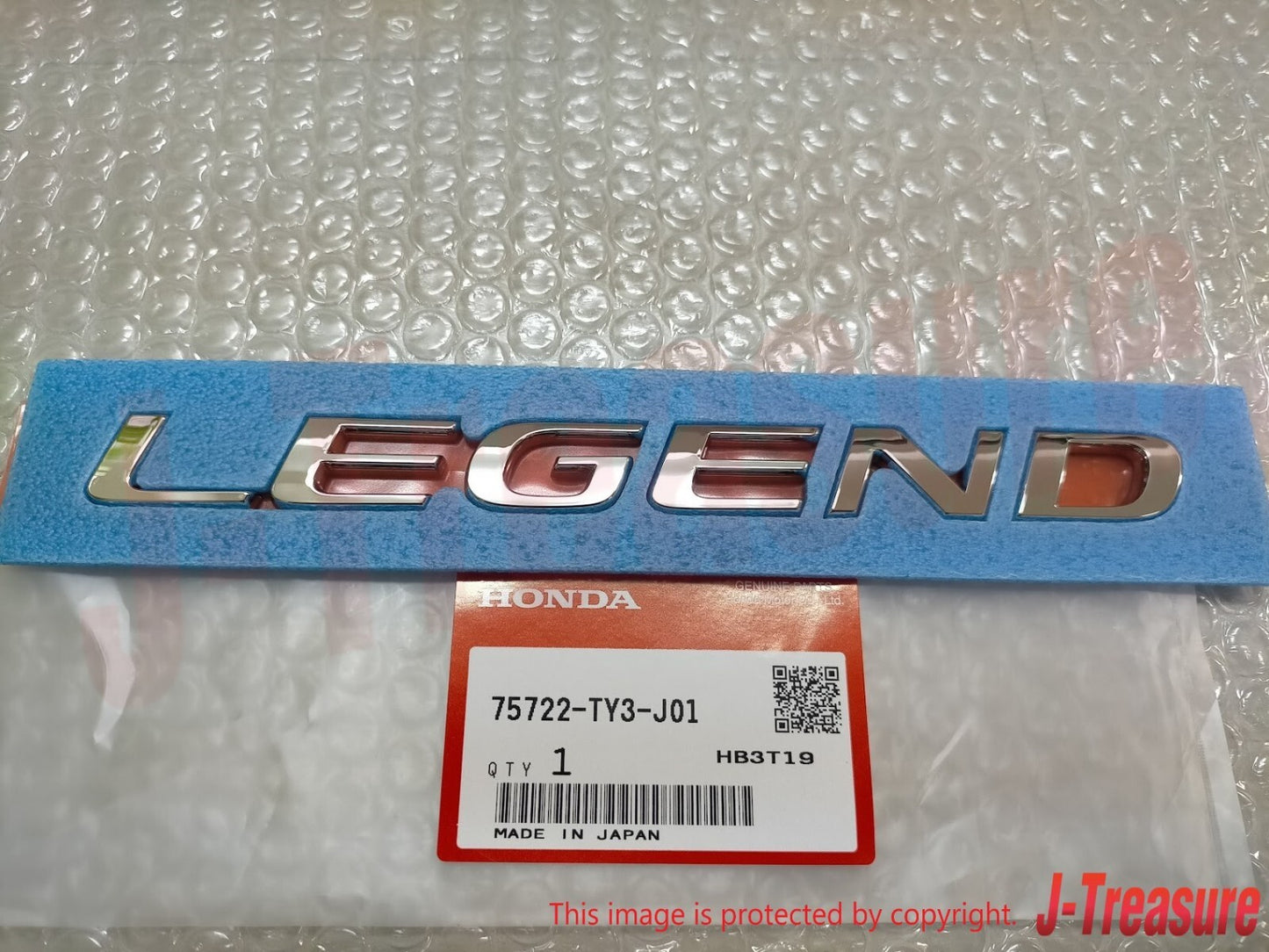 HONDA LEGEND KC2 ACURA RLX JDM Genuine Rear Emblem "LEGEND" 75722-TY3-J01 OEM