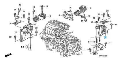 HONDA CR-V RE# 07-11 Genuine A/T Mission Mounting Rubber Assy 50850-SWA-J82 OEM