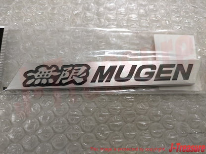 MUGEN Metal Emblem Large for HONDA Universal Silver/Black 90000-YZ8-H607 OEM