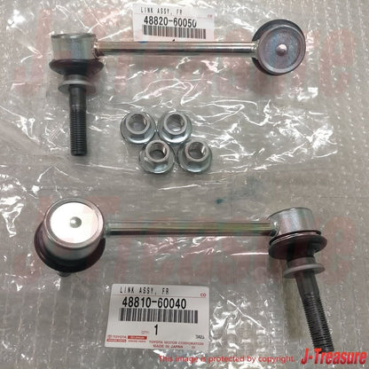 TOYOTA 4RUNNER FJ CRUISER PRADO GX470 Genuine Front Stabilizer Link Nut Set OEM