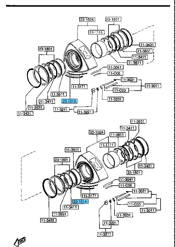 MAZDA RX-7 FD3S 1986-1995 Genuine 13B Rotary Side Seal N3Y1-11-C11 x12 Set OEM