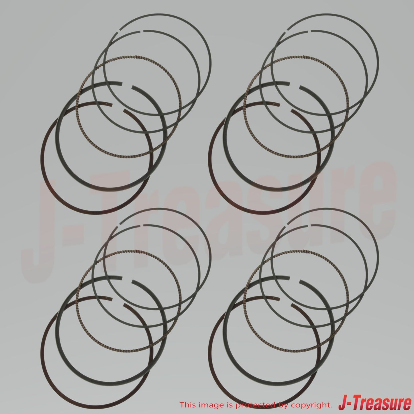 SUZUKI GSX-R1000 2005-2006 Genuine Piston Ring Set 12140-41G00 x4 Set OEM