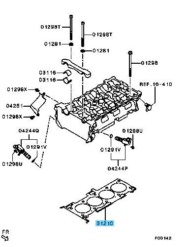 MITSUBISHI LANCER EVO X CZ4A '08-15 Genuine Cylinder Head Gasket For Turbo OEM