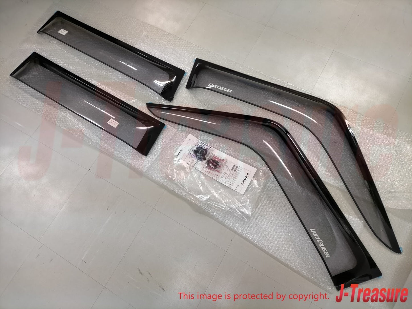 TOYOTA LAND CRUISER 70 Genuine Wide Side Window Visors Set 08611-60210 OEM