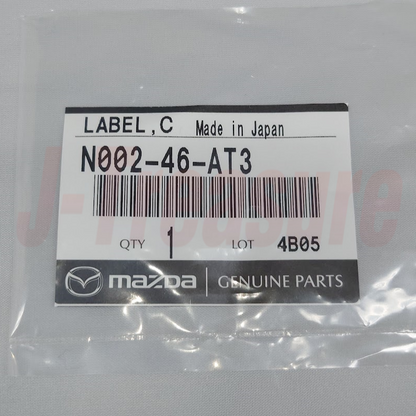 MAZDA MX-5 MIATA NA 90-97 Genuine Center Console Change Label N002-46-AT3 OEM