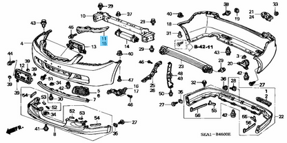 HONDA ACCORD CL7 ACURA TSX 04-08 Genuine Headlight Lamp Bracket RH & LH Set OEM