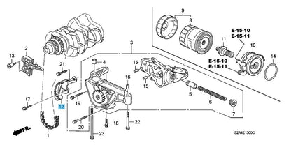 HONDA S2000 AP1 AP2 '00-09 Genuine Oil Pump Chain Tensioner Comp 15910-PCX-004