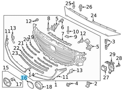 MAZDA CX-5 KF2P KF5P KFEP 2018-2023 Genuine Front Grille Emblem TK79-51-730 OEM