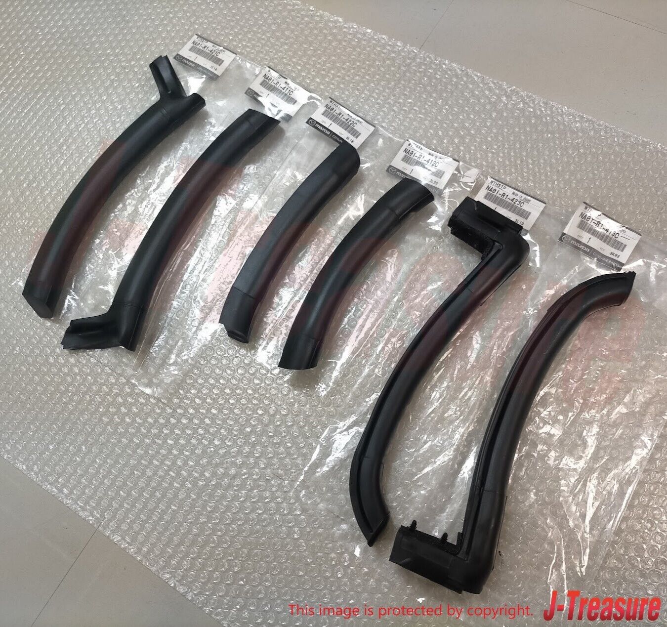 MAZDA MX-5 MIATA NA8C 90-97 Genuine Soft Top Weather Strip Right & Left Set OEM