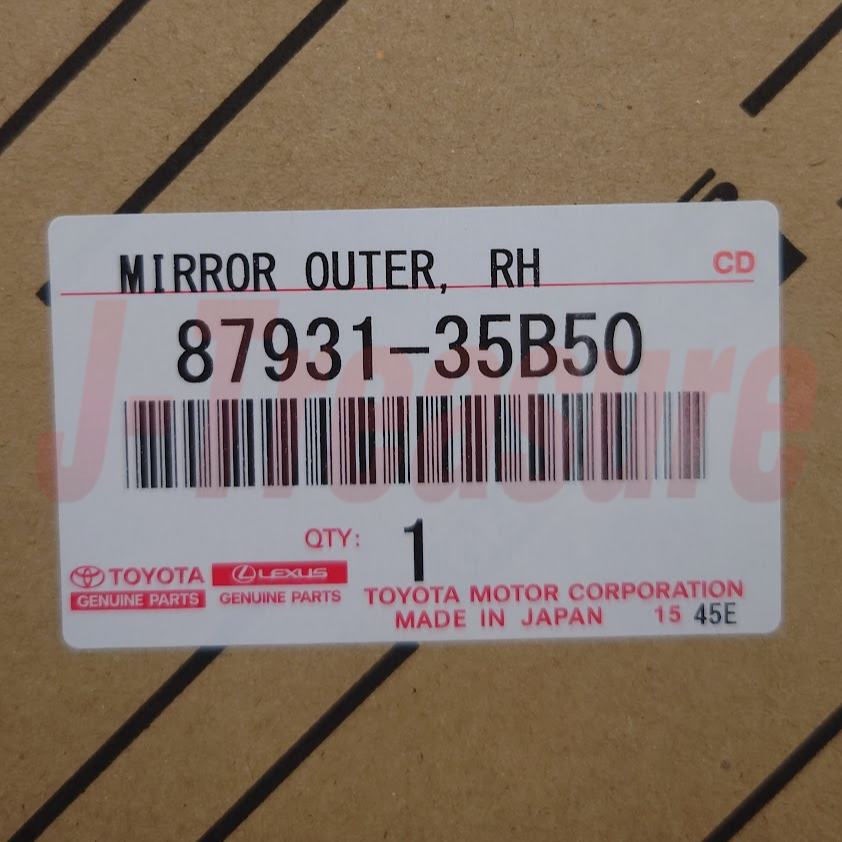 TOYOTA FJ CRUISER GSJ15 GSJ15W Genuine Outer Rear View Mirror RH & LH Set OEM