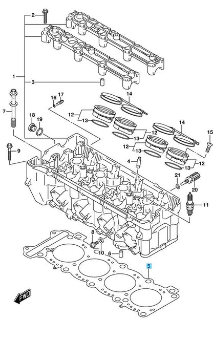 SUZUKI GSX-R1000 2011-2016 Genuine Cylinder Head Gasket 11141-47H01 OEM