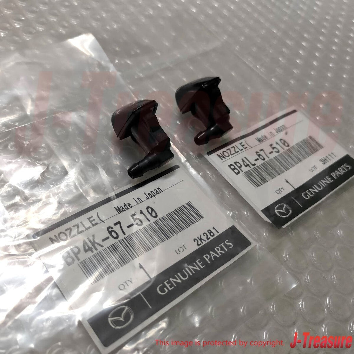 MAZDA MAZDA3 BK 04-09 Genuine Washer Nozzle RH & LH BP4L-67-510 BP4K-67-510 Set
