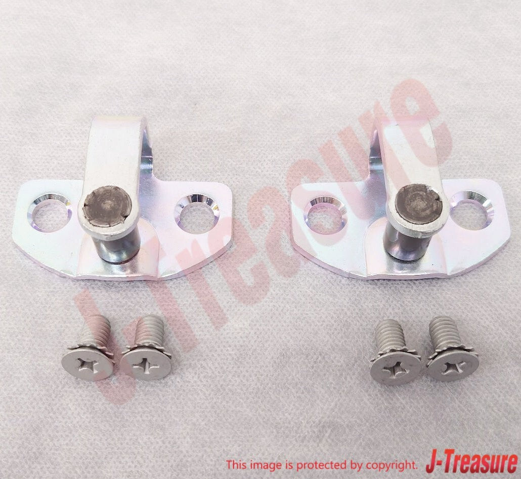 NISSAN 240SX S13 89-94 Genuine Front Door Lock Striker & Screw RH & LH Set OEM