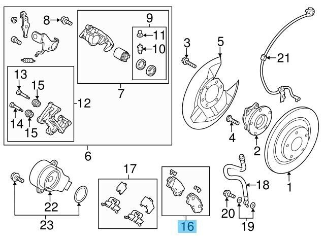 MAZDA CX-5 KE KE2FW 2013-2016 Genuine Brake Pads Rear K0Y1-26-48ZD OEM