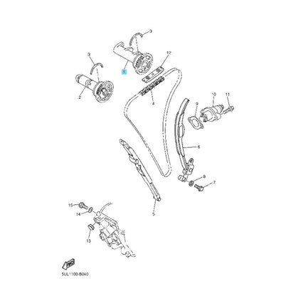 YAMAHA YZ250F '01-09 WR250F '01-06 Genuine Camshft Assy No.1 5UL-12170-10-00 OEM