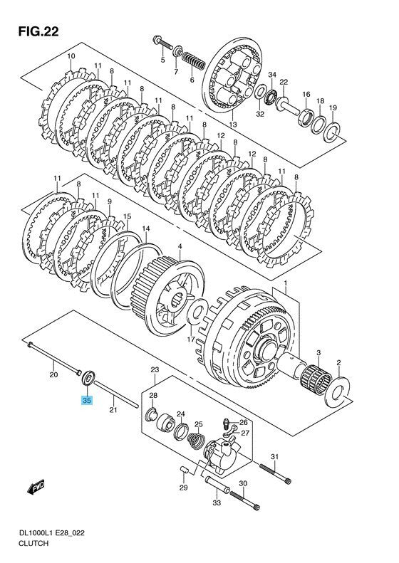 SUZUKI V-STROM DL1000 07-09 2012 Genuine Clutch OIL SEAL 6X34X10.5 09283-06008