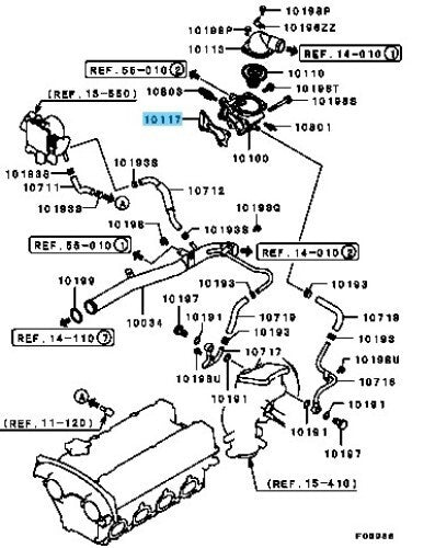 MITSUBISHI LANCER Evo 9 CT9A 03-06 Genuine Thermostat Housing Gasket MD363254