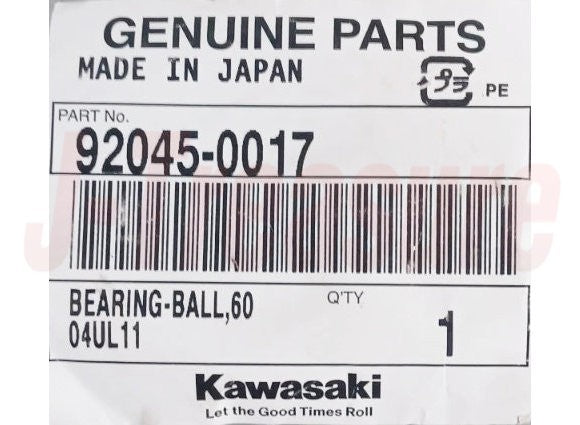 KAWASAKI NINJA 650R EX650 '06-11 Genuine Swingarm Ball Bearing 92045-0017 OEM