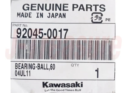 KAWASAKI NINJA 650R EX650 '06-11 Genuine Swingarm Ball Bearing 92045-0017 OEM