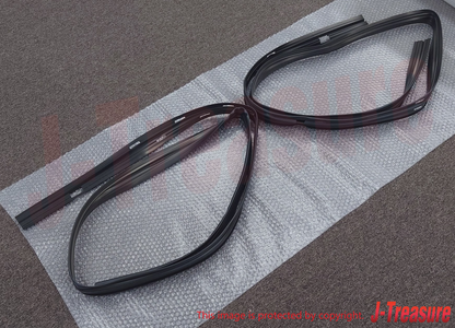 MITSUBISHI DELICA P0#W Genuine Rear Door Window Glass Runchannel RH & LH Set OEM