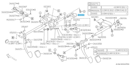 SUBARU FORESTER SG5 SH5 1998-2013 Genuine Stop Lamp Switch 83370AA001 OEM
