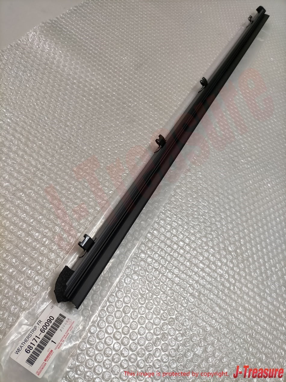 TOYOTA 4RUNNER '10-22 Genuine F & R Door Glass Inner Weatherstrip RH & LH Set