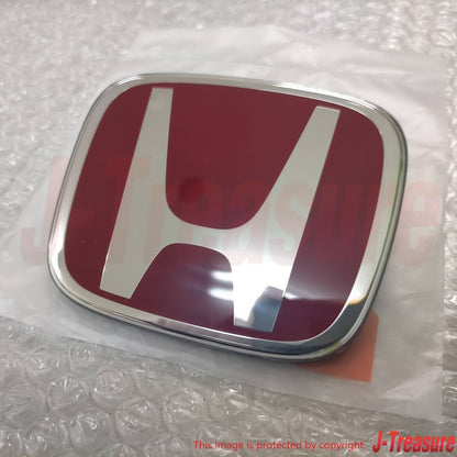 HONDA CIVIC TYPE-R FD2 07-11 Genuine Front & Rear Black Base Red Emblem Set OEM