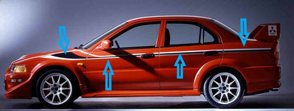 MITSUBISHI LANCER EVO6 VI Genuine Tommi Makinen Side Decal Right & Left Set OEM
