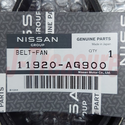 NISSAN 350Z Z33 2003-2007 Genuine Fan Alternator Belt & Compressor Belt Set OEM