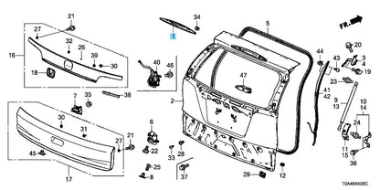 HONDA CR-V 12-14 Genuine Tail Gate High Mount Stop Lamp Unit 34270-T0A-A01 OEM