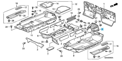HONDA S2000 AP1 AP2 00-09 Genuine Front Floor Tunnel Insulator 74691-S2A-000 OEM
