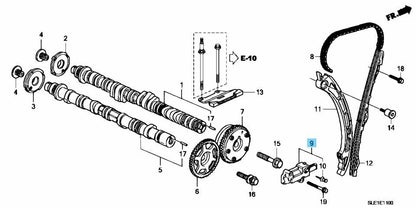 HONDA ACURA TSX 09-14 Genuine Timing Chain Tensioner Adjuster 14510-R40-A01 OEM