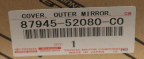 TOYOTA YARIS KSP90 2007-2011 Genuine Outer Mirror Cover Right & Left Set OEM